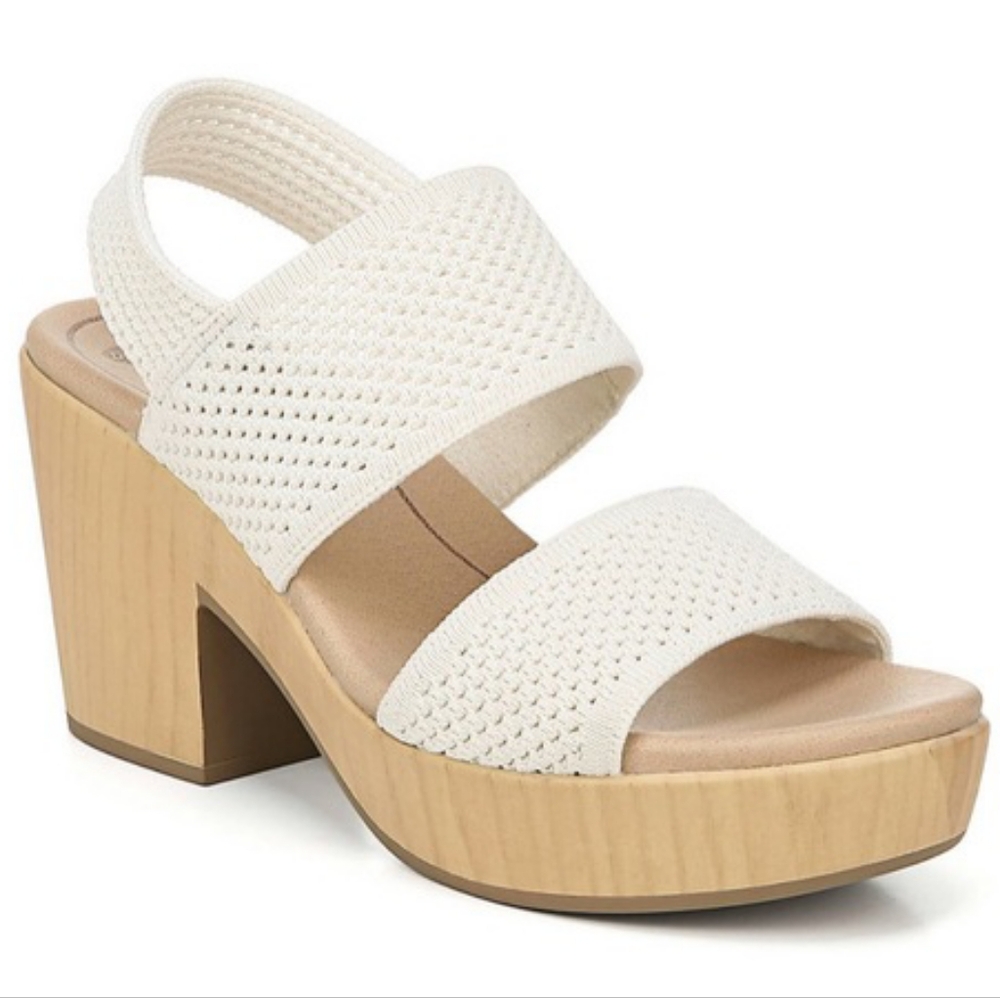🆕️ Dr Scholl's Cream Knit Platform Sandal